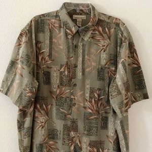 KONA KAI Hawaiian Button Down Shirt Size 2XL